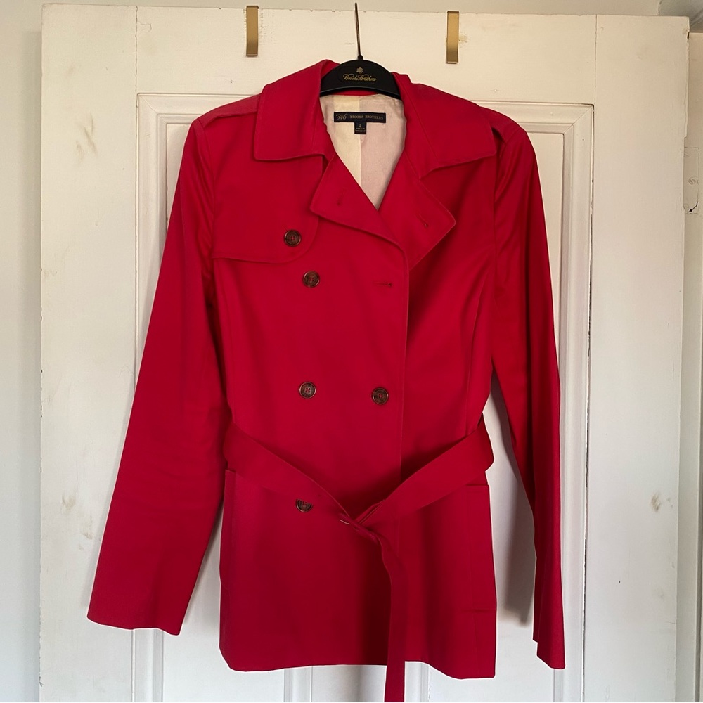 Brooks Brothers Cropped Trench Jacket